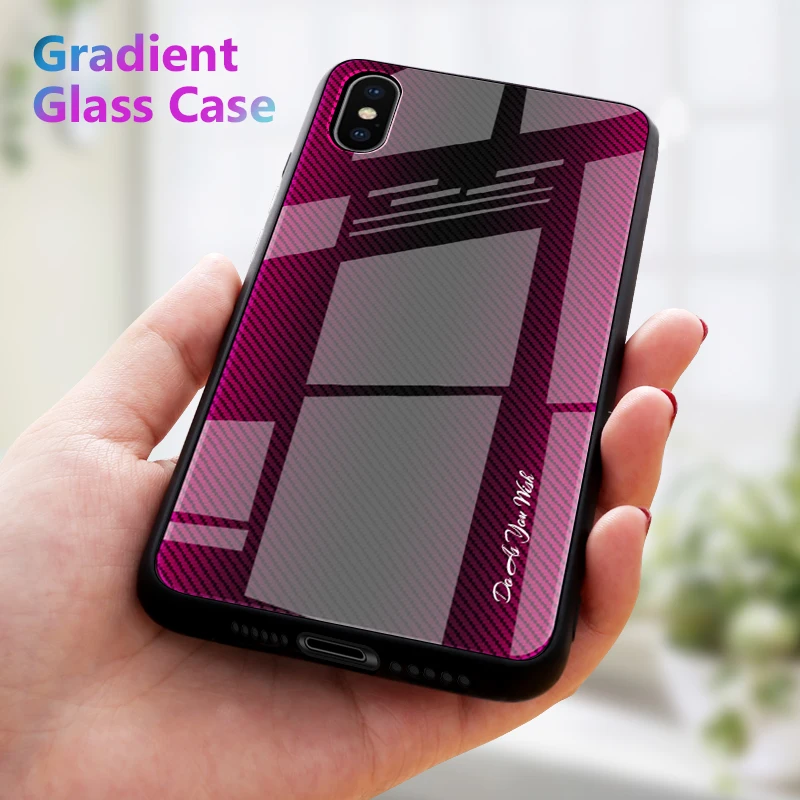 Стеклянный чехол с модными линиями для iPhone 11 Pro MAX 6 6S 7 8 Plus X XS MAX XR, защитный чехол, задняя крышка, чехол Coque Funda