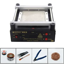 GORDAK 853 Высокая мощность постоянная температура свинцовые станции предварительного нагрева цифровой дисплей нагревательная платформа наладочная станция bga
