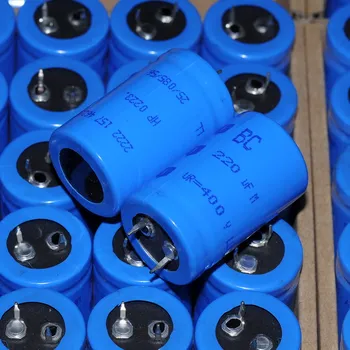 

2PCS Free shipping New Dutch-made BC 400V 220UF fever high voltage filter electrolytic capacitor
