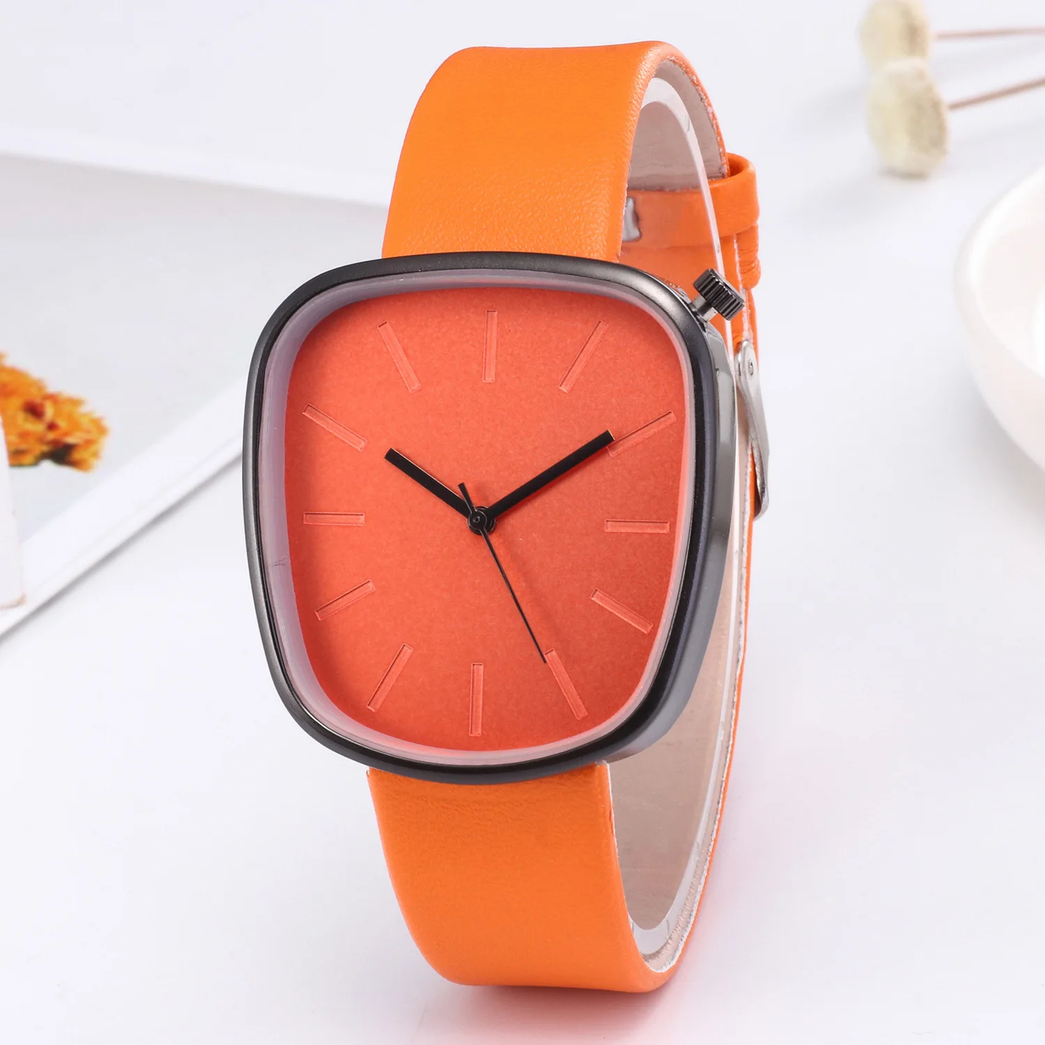 

Cool GIRL'S Fashion Man Students Simple Cool Korean-style Creative Square Couple Watch Fashion Harajuku-Style Retro Men's