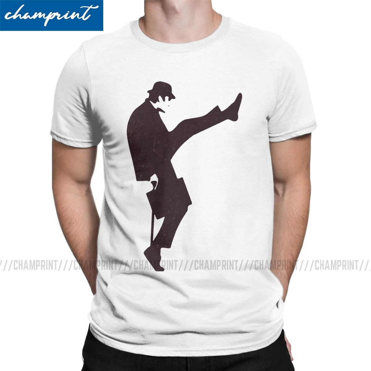 Fashion Ministry Of Silly Walks T-Shirts Men T Shirts Monty Python and the Holy Grail Black Knight Tees Gift Idea Clothing | Мужская