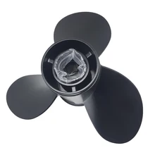 Черный лодочный пропеллер 3 Лопасти алюминиевый для Mercury 40-140HP