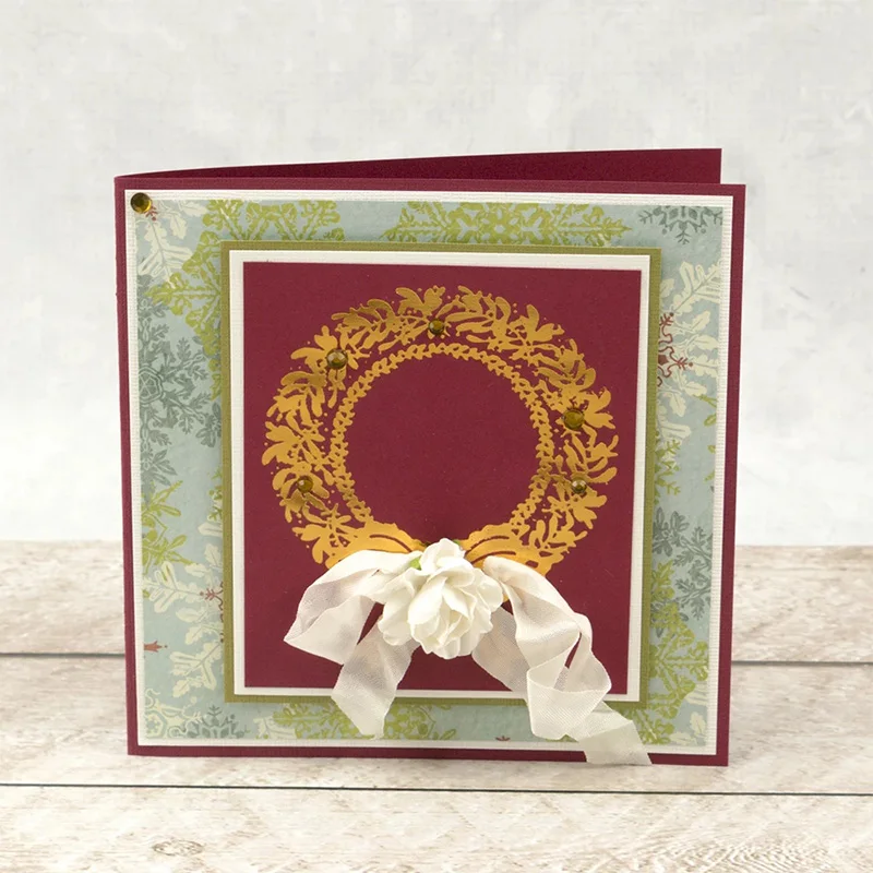 

New Design Circle Wreath Frame Hot Foil Plate for DIY Scrapbooking Letterpress Embossing Paper Cards Crafts 2019 New