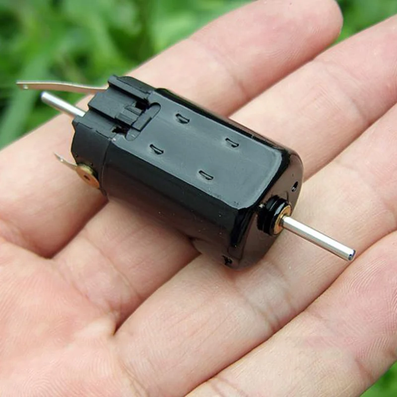 DC 12 V-24 V высокое Скорость высокий крутящий момент, длительный срок службы двигатель постоянного тока компенсации угольные щетки 5-контактный ротора двойной вал