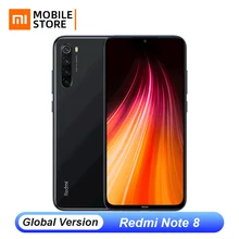 Xiaomi Redmi Note 8 с глобальной версией, 4 ГБ, 64 ГБ, 48 МП, Четырехъядерный Смартфон Snapdragon 665, четыре ядра, FHD экран 6,3 дюйма, 4000 мАч, UFS 2,1