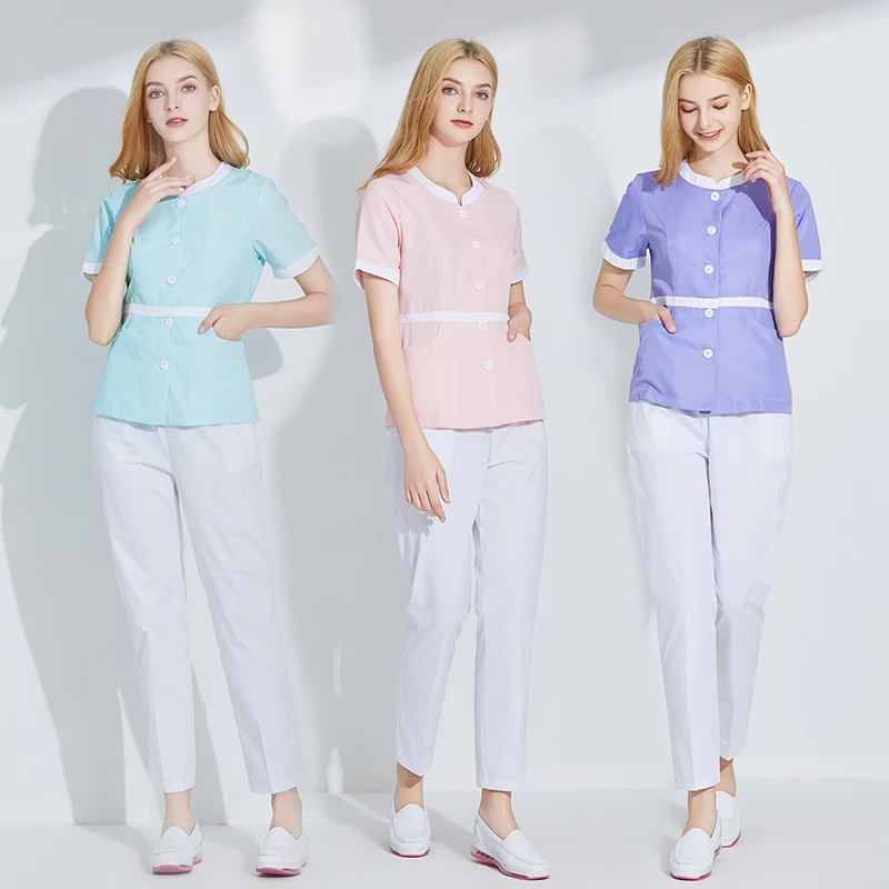 

Cosmetologist's dress skin management system nurse's dress cosmetology dress uniform