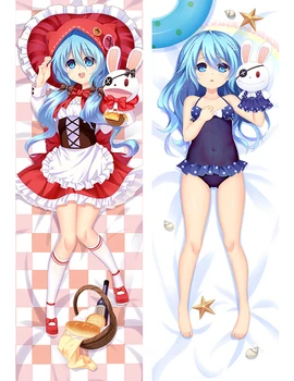 

Anime DATE A LIVE Body Pillow Cover Case Himekawa Yoshino Decorative Pillowcases Peach Skin 2 Way Throw Otaku Pillow case