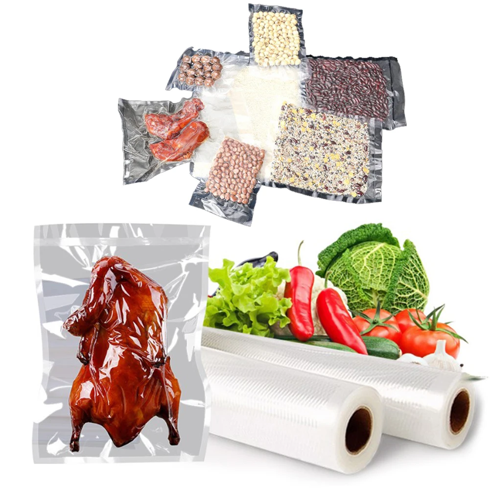 2 Rolls 8"x50' Vacuum Sealer Bag Food Vac Storage Meal Prep Sous Vide