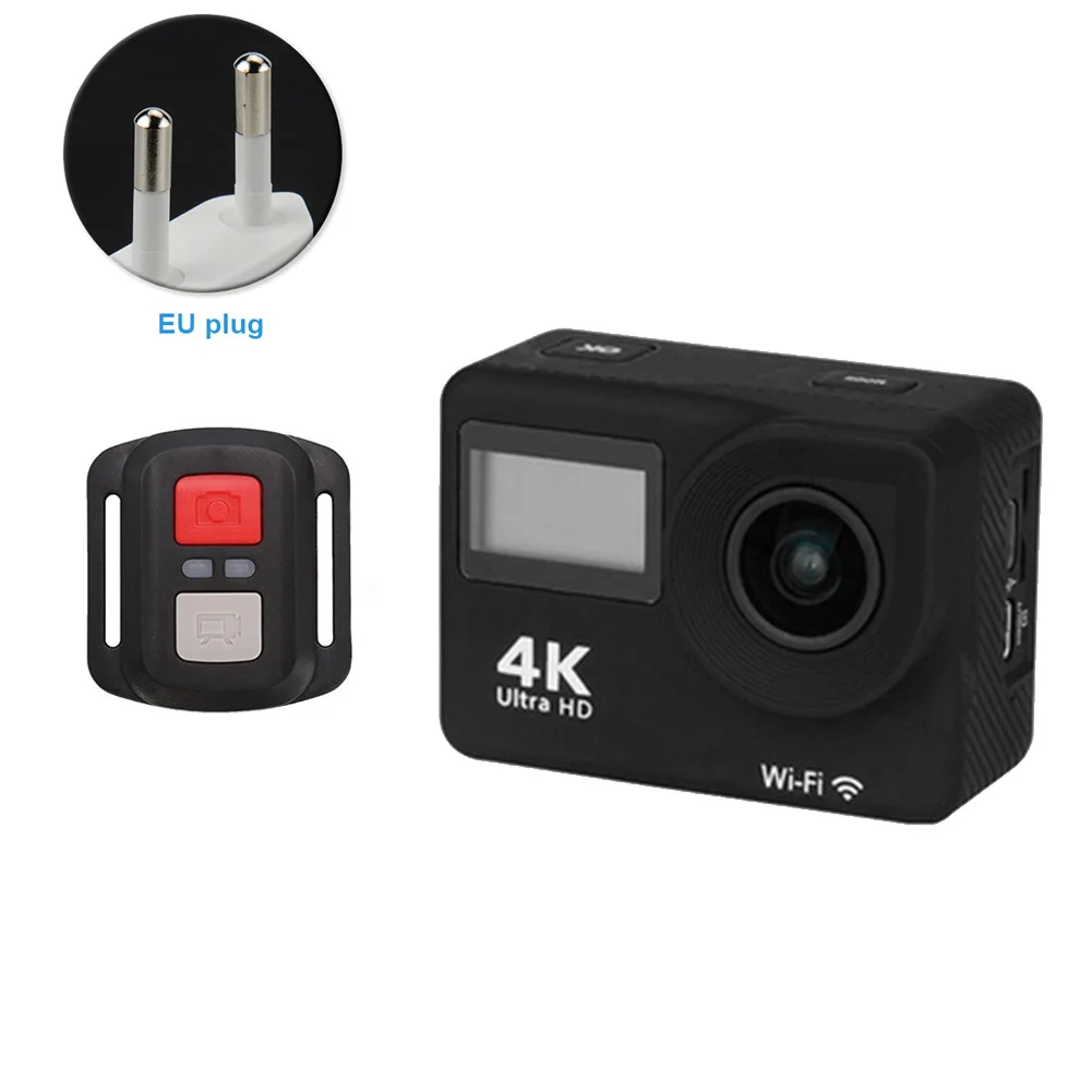 

Travel Portable Sports Wide Angle Lens Remote 12MP Dual Screen Waterproof Action Camera DV 140 Degree