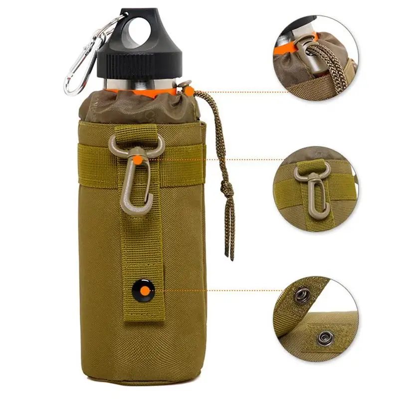 Открытый военный тактический Molle бутылка для воды кемпинг бутылка для воды наборы сумка Открытый чайник Спорт выживания путешествия держатель с к M5U9