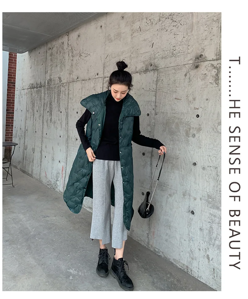 Хлопковое длинное осенне-зимнее пальто Одежда Manteau Femme Dabuwawa Тренч жилет для женщин без Рукавов корейский Tangada Vefadisa YL222