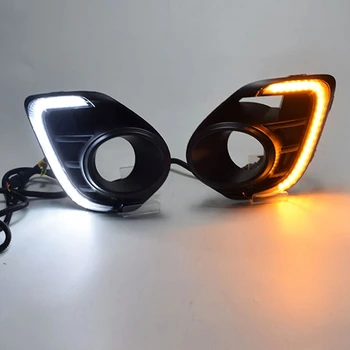 

LED DRL Daytime Running Light Fog Lamp 12V Car Running Lights for Mitsubishi Lancer 2016-2019