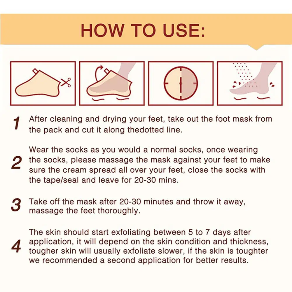 Яркая Гламурная 1 пара Лавандовая увлажняющая маска для ног Отшелушивающий