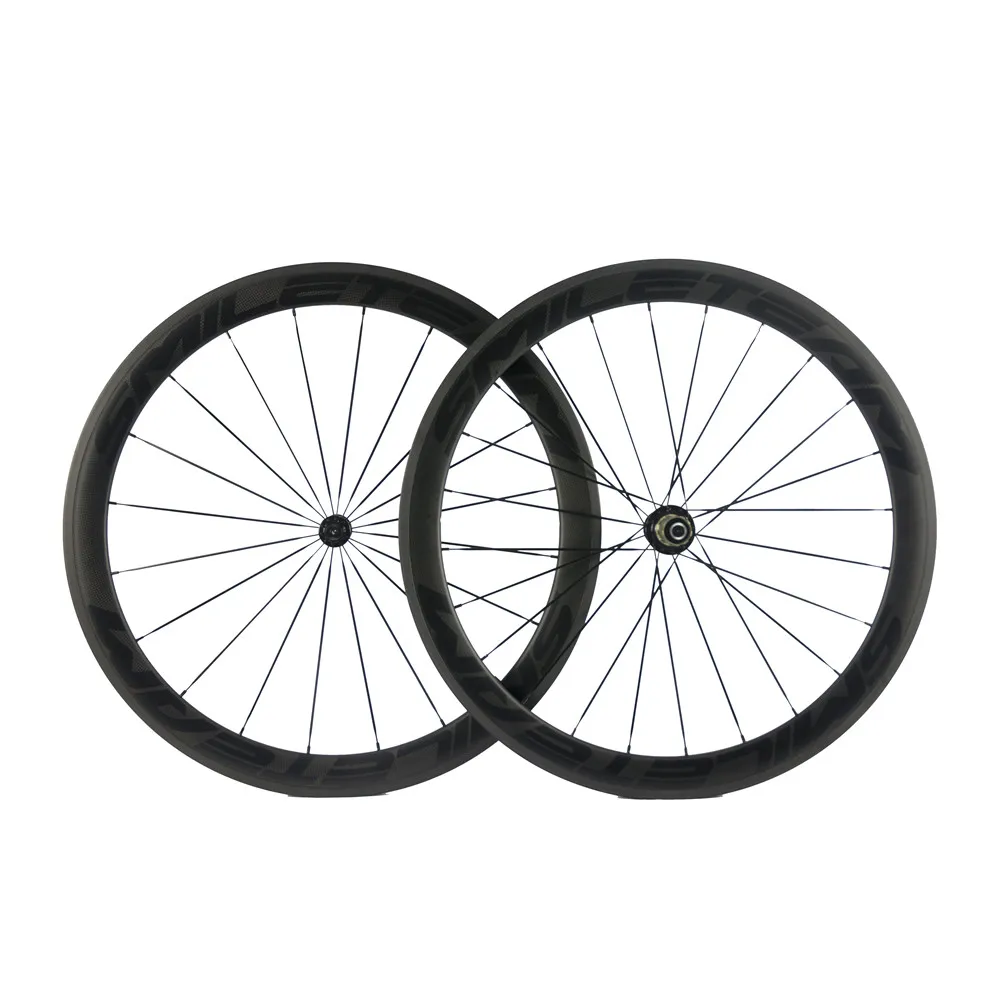 Ultralight Full Carbon Road Bicycle Wheels 700C 50mm Clincher Road Bike Wheelset Racing Bicycle Carbon Wheels R13 Hubs 3k Matte