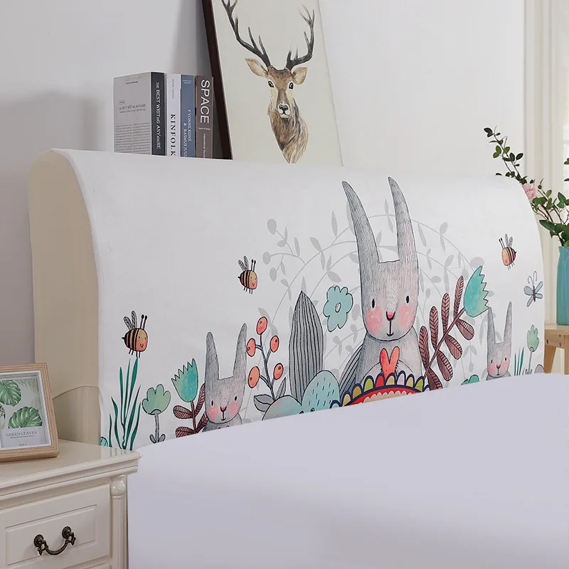 Supply Fabric European Soft Roll Leather Bed Thick Bed Cover Digital Printing Stretch Fabric Crystal Velvet Bed Cover
