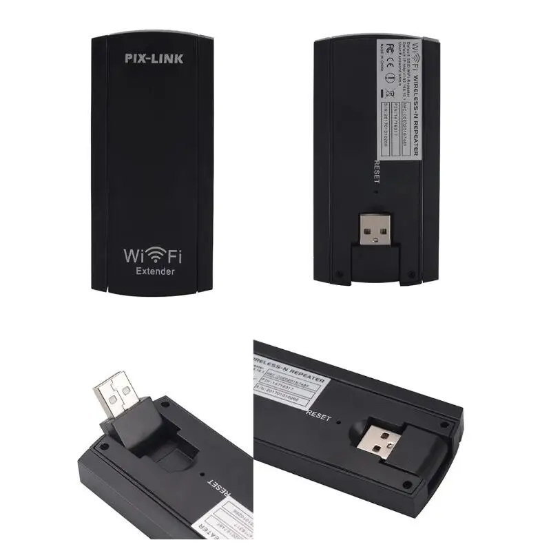 Мини-usb Wi-Fi расширитель Интернет усилитель сигнала беспроводной ретранслятор 2,4 ГГц 300 Мбит/с Диапазон Wi-Fi удлинитель с двойной антенной 802.11n
