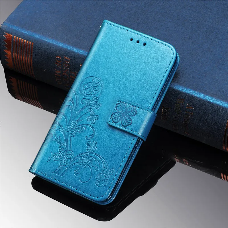 blue 3D цветок клевера чехол для Xiaomi Redmi Note 8 чехол Redmi Note 8 Pro Чехол Флип карта кошелек кожаный чехол для Redmi Note 8 чехол - Цвет: blue