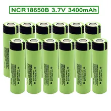 חדש 18650 סוללה 3.7V 3400mAh ליתיום NCR18650 ליתיום נטענת סוללה עבור Led פנס לפיד פנס כוח אלקטרוניקה(China)