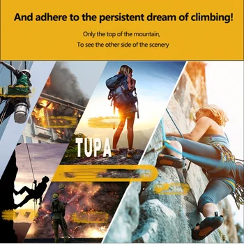 

Rock Climbing Right/ Left Hand Ascender Riser 8-12mm rope clamp grasp Device Mountaineer Handle Ascender Rope Tools