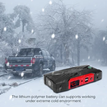 

TIOODRE Car Emergency Start Power 1200A Peak Power Bank Jump Starter Power Kit Petrol Diesel Start Big Capacity Outdoor Phone