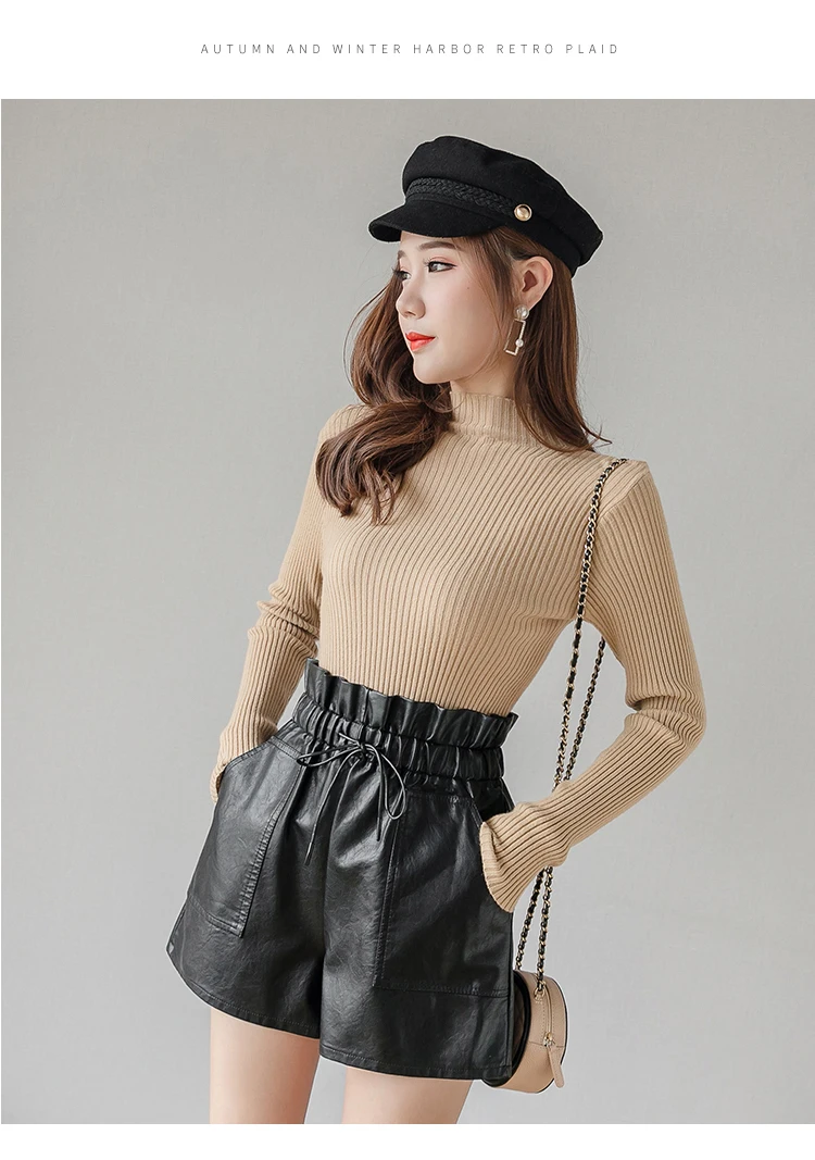 Женские шорты feminino spodenki damskie pantalones cortos de mujer с высокой талией Шорты повседневные шорты женские на шнурке 6662 50