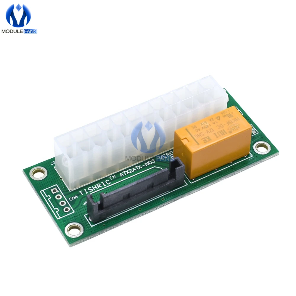 ATX Zu SATA Molex 24Pin 24P Netzteil Stecker Adapter Triple Relais Add2PSU Sync Synchrone Starter Extender Kabel Karte – Detail 3