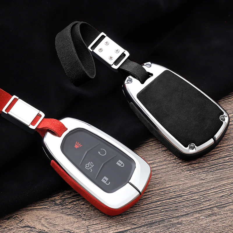 

Fur Zinc Alloy Car Key Protection Case Cover Protector For Cadillac ATS-L XTS XT5 CTS CT6 ATS 28T SRX Escalade 2016 2017 2018