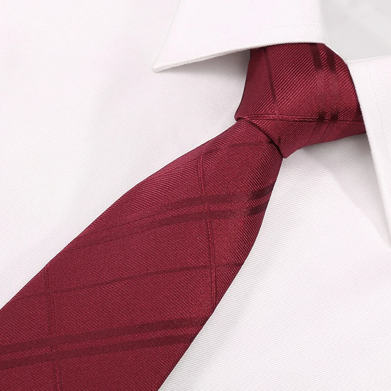 Высокое качество 2019 новые дизайнерские бренды модные деловые повседневные 7 см тонкие галстуки для мужчин галстук красный полосатый