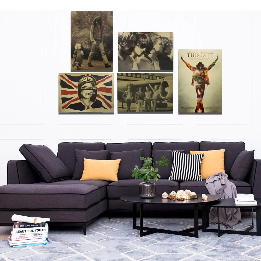 Крафт бумажные картины рисование постер офисное искусство ремесло большой