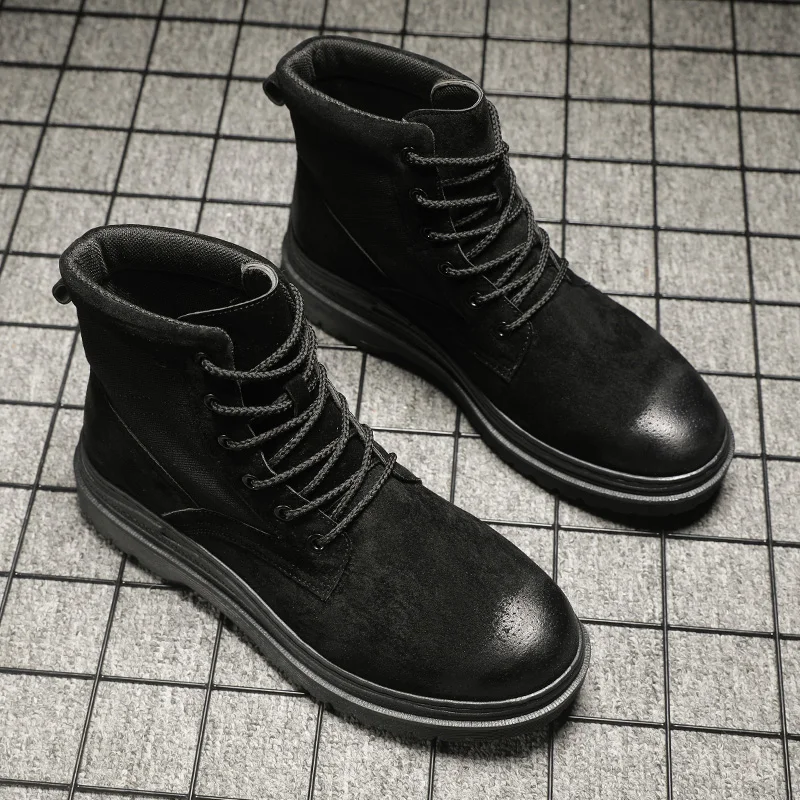 Winter Boots men new autumn winter high help wolf snow snow outdoor tooling boots high quality men's waterproof shoes*C05