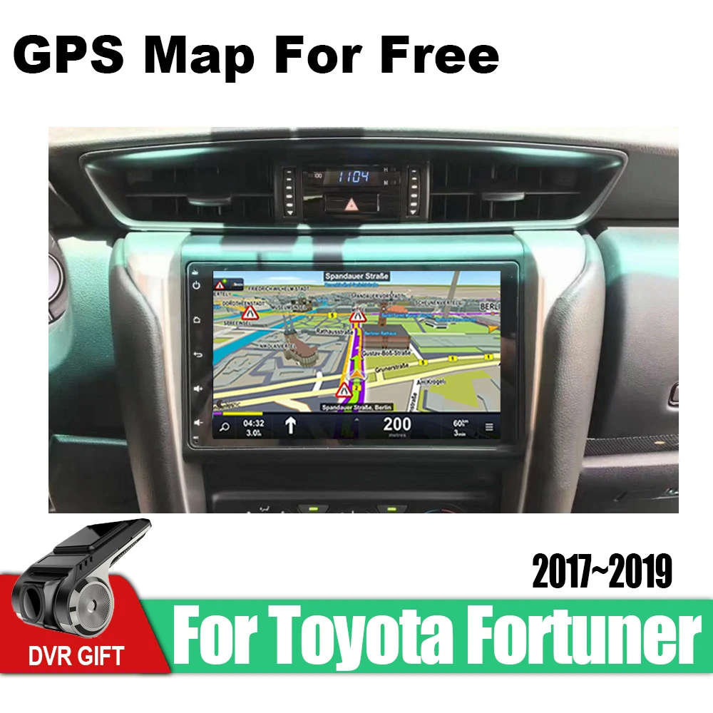 Автомобильный gps мультимедийный плеер для Toyota Fortuner 2017 2018 2019 автомобильный Android
