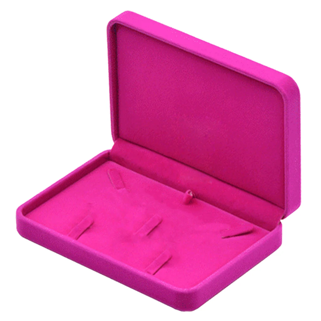 Red Blue Black Jewelry Box Organizer Necklace Bracelets Display Storage Case Containers