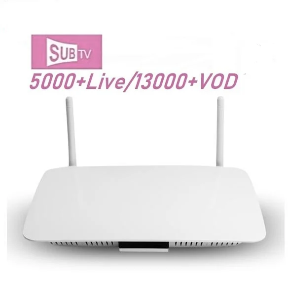 SUB tv подписка на Android 8,1 Q1404 4K IP tv код 1 год IP tv Франция Бельгия голландский арабский Турция Алжир IP tv - Цвет: tv box with 1Y IPTV
