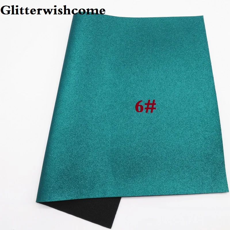 Glitterwishcome 21X29 см А4 Размер синтетическая кожа, металлическая кожа, искусственный винил из искусственной кожи для бантов, GM051A - Цвет: 6