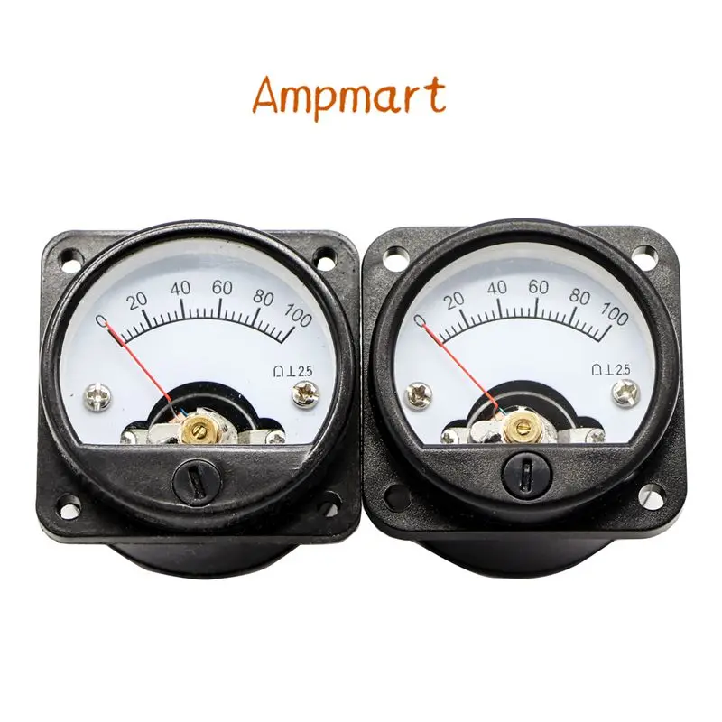 Ampmart 1 Stück SO45 Panel Meter DC 100MV Schwarz für 300B 2A3 845 Röhrenverstärker