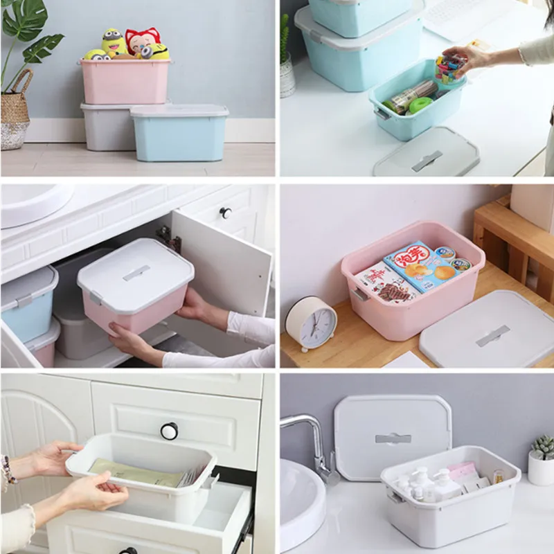 Storage box Large capacity snack storage box Household desktop light luxury acrylic  organizer transparent debris storage basket - AliExpress