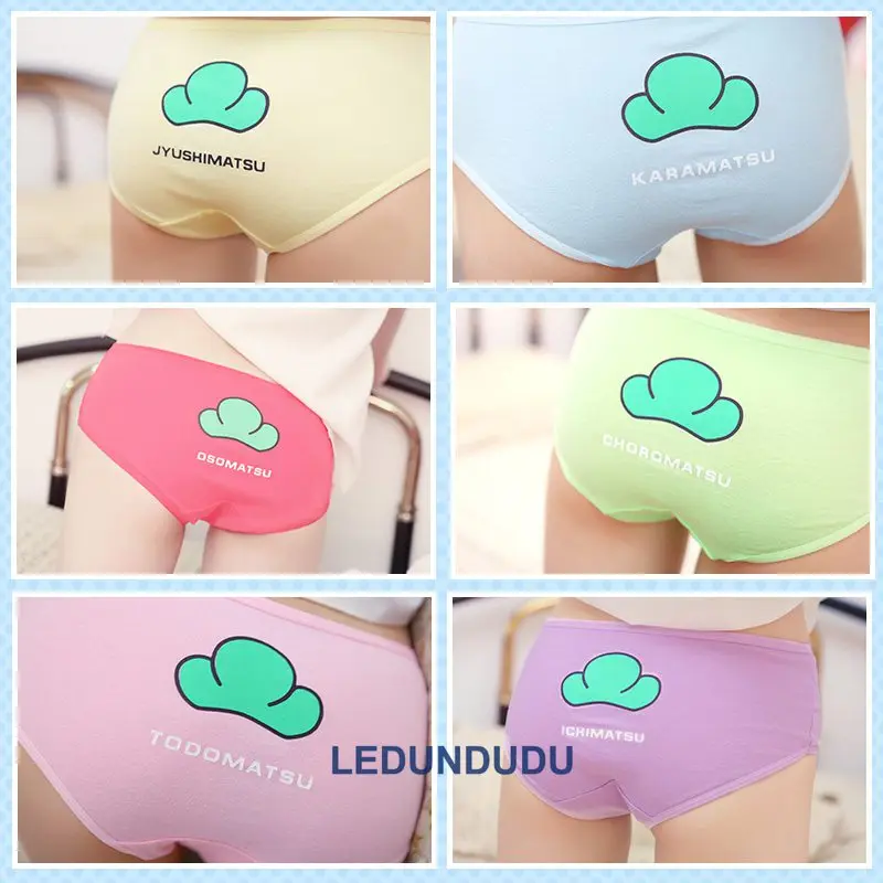 

Osomatsu san Briefs Women Sexy Underwear Panties Ichimatsu Karamatsu Todomatsu Choromatsu Leggings Underpants Cosplay Lingerie