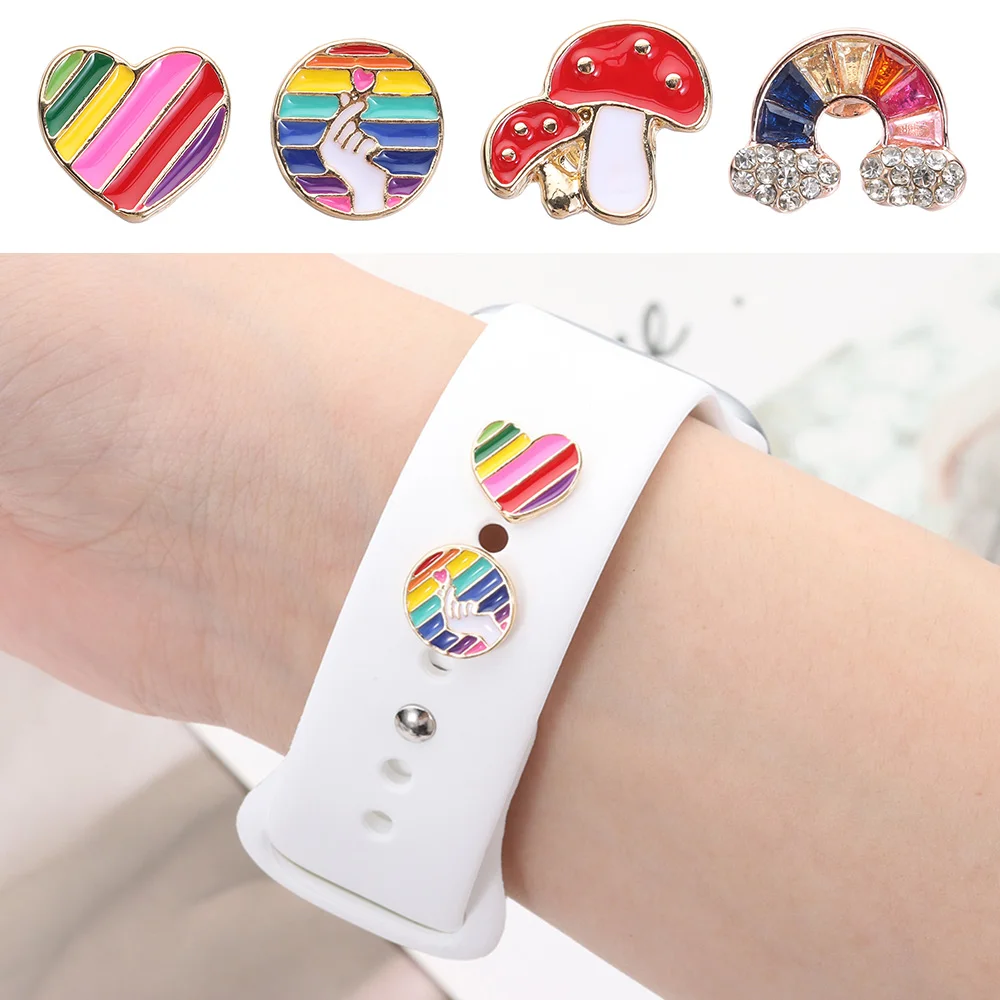 Браслет для Apple Watch металлические подвески декоративное кольцо Алмазное
