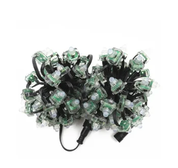 

FREE SHIPPING 1000pcs DC12V 50ct WS2811 Square led pixel BLACK wire 18awg with ray wu/paul zhang/xconnect/diy connector