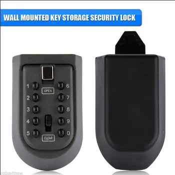 

1 Exterior Outdoor Waterproof Hide Key Safe Lock Box Secure Box Keys Holder Combination for Home/House Use Key Storage Lock Box(