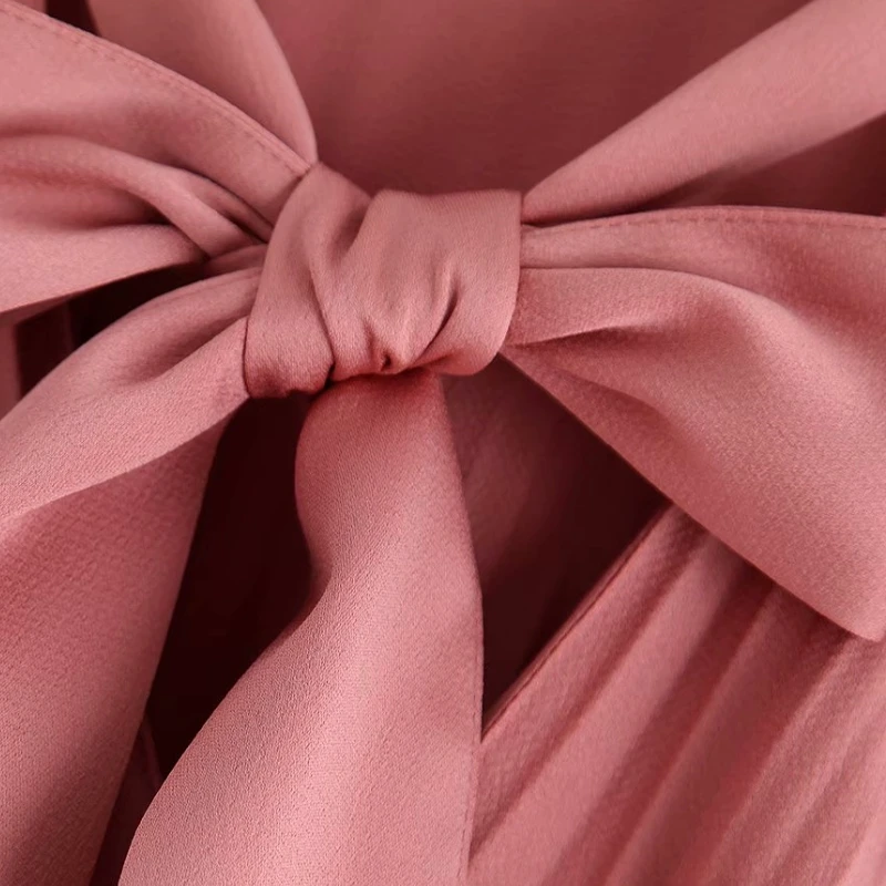 платье с v образным вырезом офисное женское Повседневное бантом vestidos шикарные