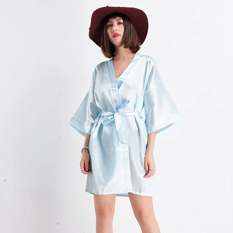 Ночная рубашка женская, вискоза, банное платье, Yukata, одежда для сна, ночная рубашка, Женская Мини-кимоно, халат, модный, праздничный