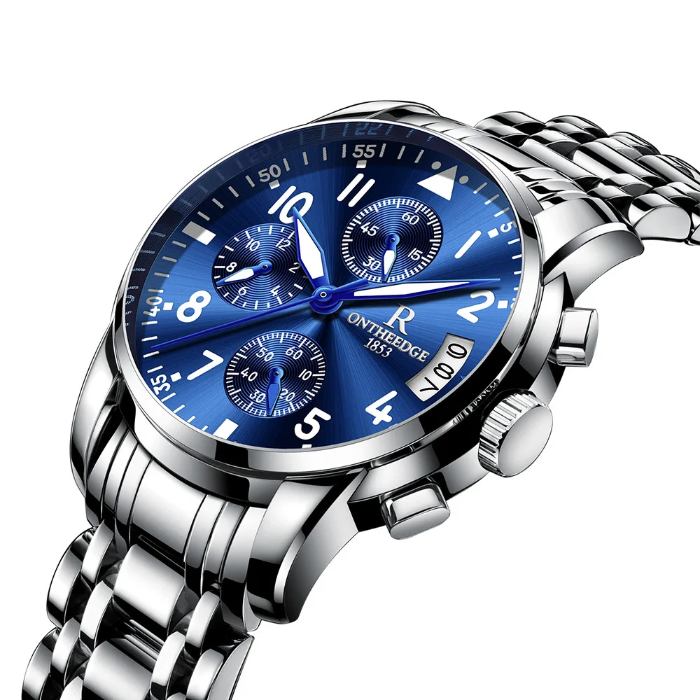 

Fashion Simple Business Top Grade Stainless Steel Belt Quartz Watch MEN'S Watch Students Wristwatch