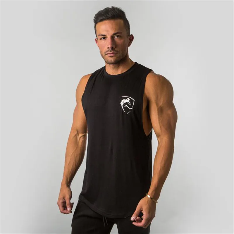 ALPHALETE Brand Gyms Clothing Men Bodybuilding Fitness Stringer Tank Tops Vest Sportswear Undershirt Muscle Workout Singlets