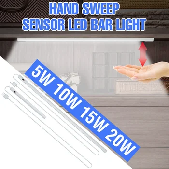 

LED Cabinet Light 5V Hand Sweep Sensor Light Bar USB Kitchen Backlight Lamp LED Bar Lights 20 30 40 50 CM PIR Smart Closet Lamp