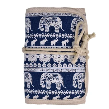 

Looen Empty Knitting Needles Bag Pouch Storage Case Organizer Bag for Needles Ruler Sewing Accessories Kit Bag