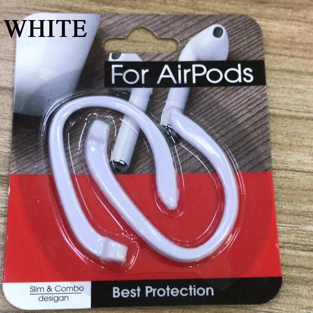 1 пара силиконовых защитных ушных крючков, держатель, спортивные, анти-потеря, ушные крючки для Airpods Apple, Беспроводные аксессуары для наушников