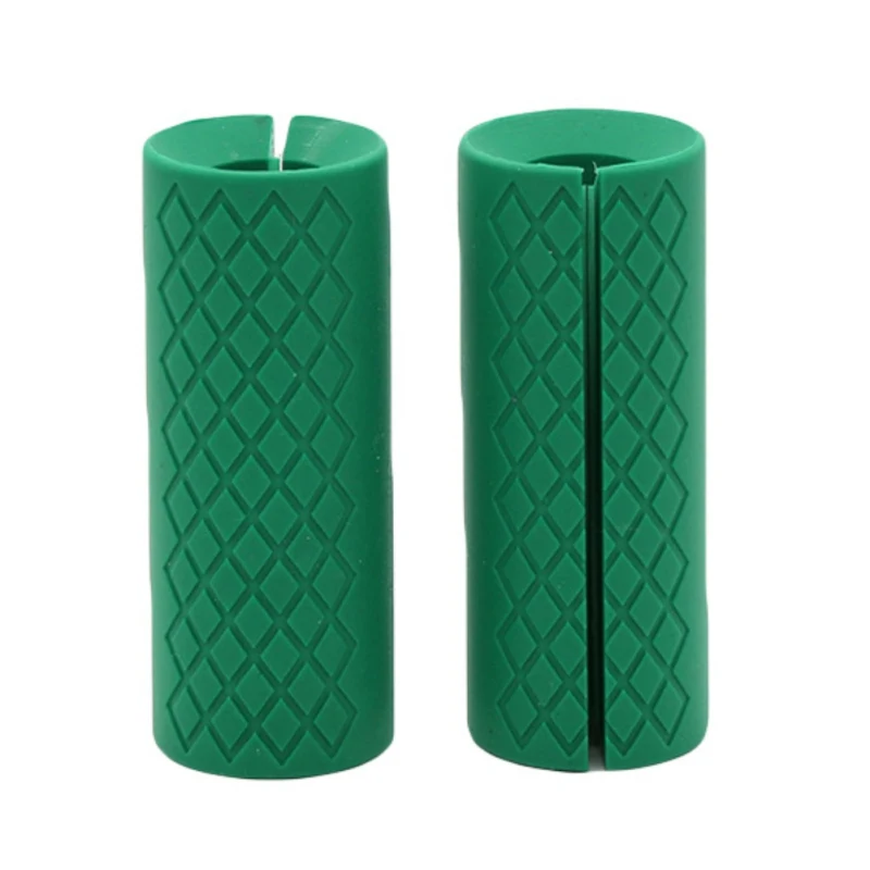 1 Pcs New Practical Thick Dumbbell Barbell Grips Durable Silicone Anti-Slip Gym Fitness Weightlifting Support Protect Handle Pad