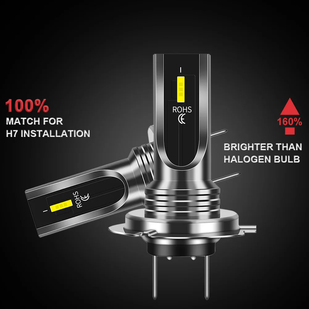 LED Headlight 2Pcs Auto Bulb H4 H7 880 881 P13W 5202 H16 PSX24W PSX26W Car Headlight Fog Light 12000LM Day Running Light Drving Lamp 12V 24V