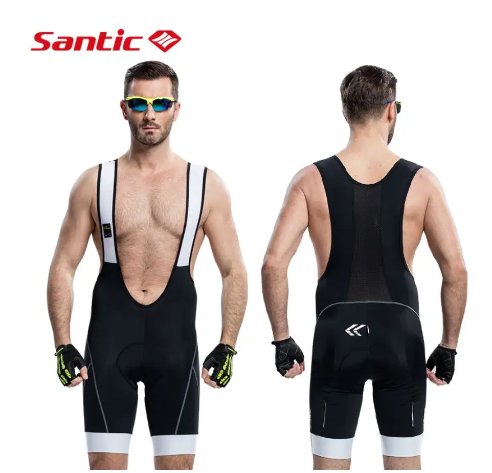 Велосипедные шорты Santic мужские дышащие сетчатые с подкладкой Азиатские размеры